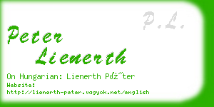 peter lienerth business card